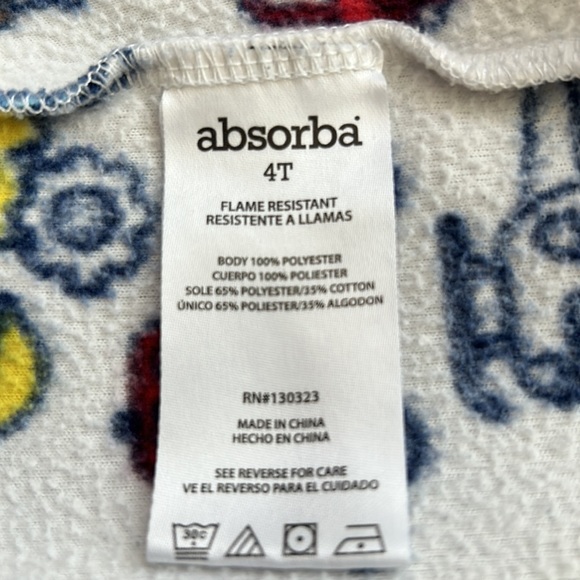 Absorba Toddler Construction Footie Pajamas - Picture 9 of 11